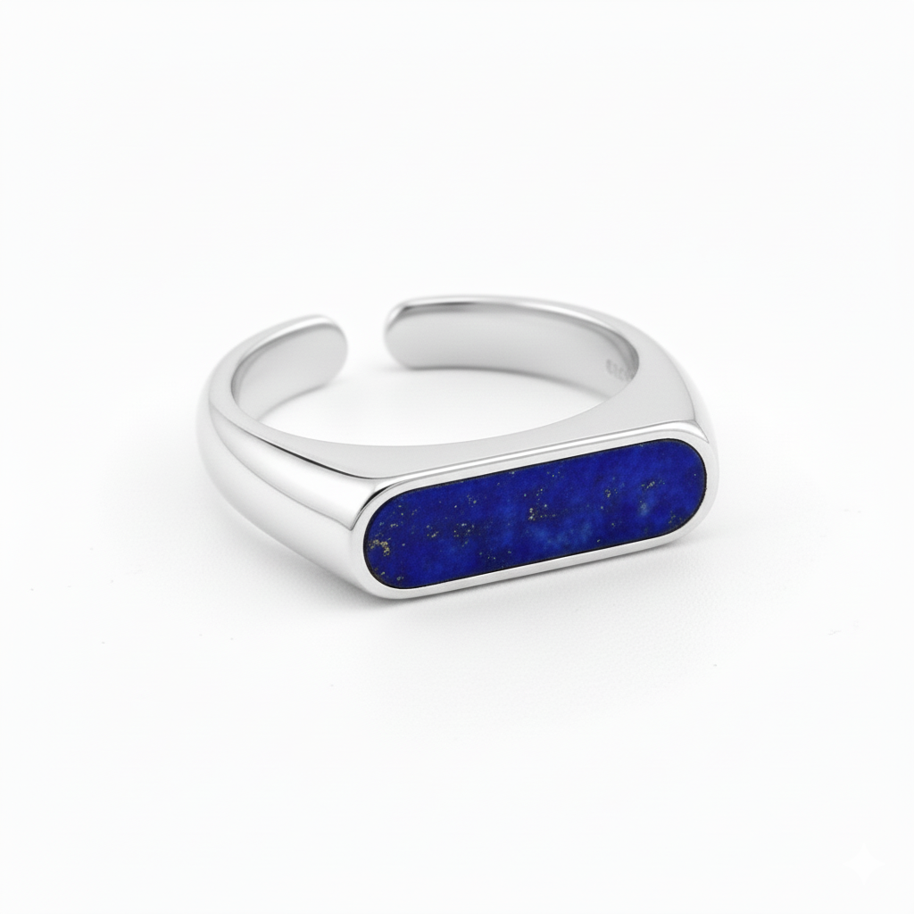 Lapis Bar Ring