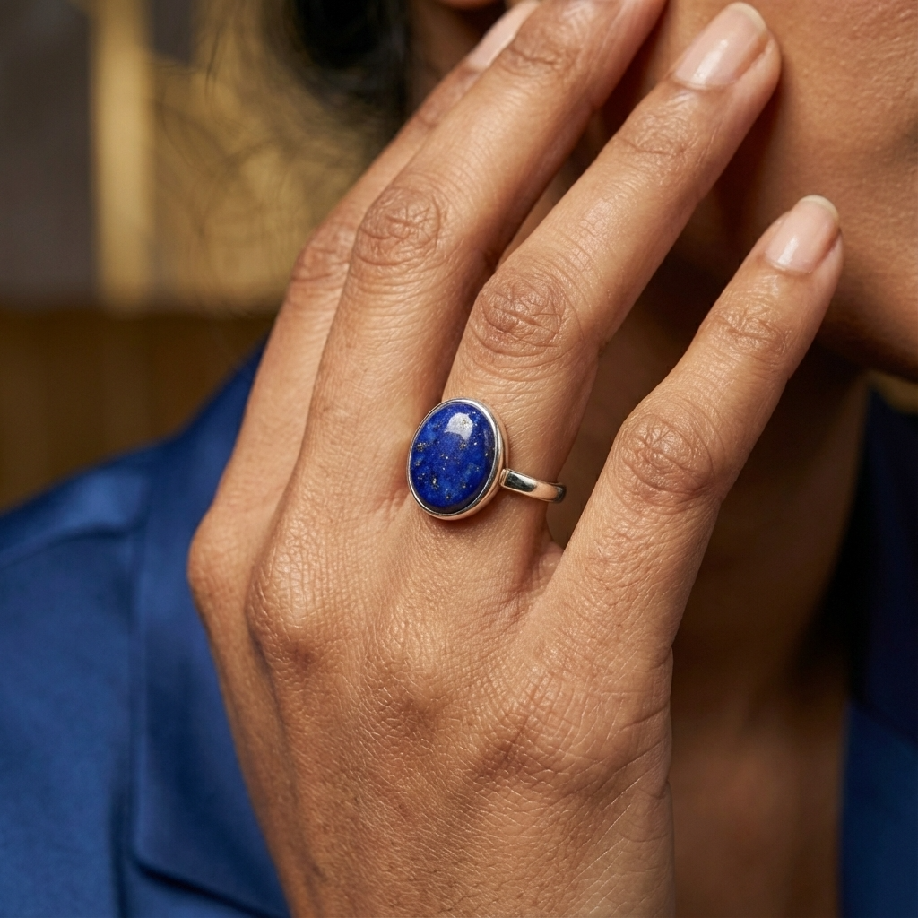 Lapis Oval Ring